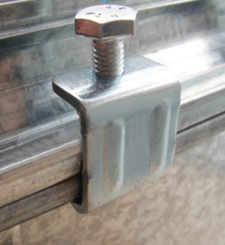 Galvanized steel G-clamp